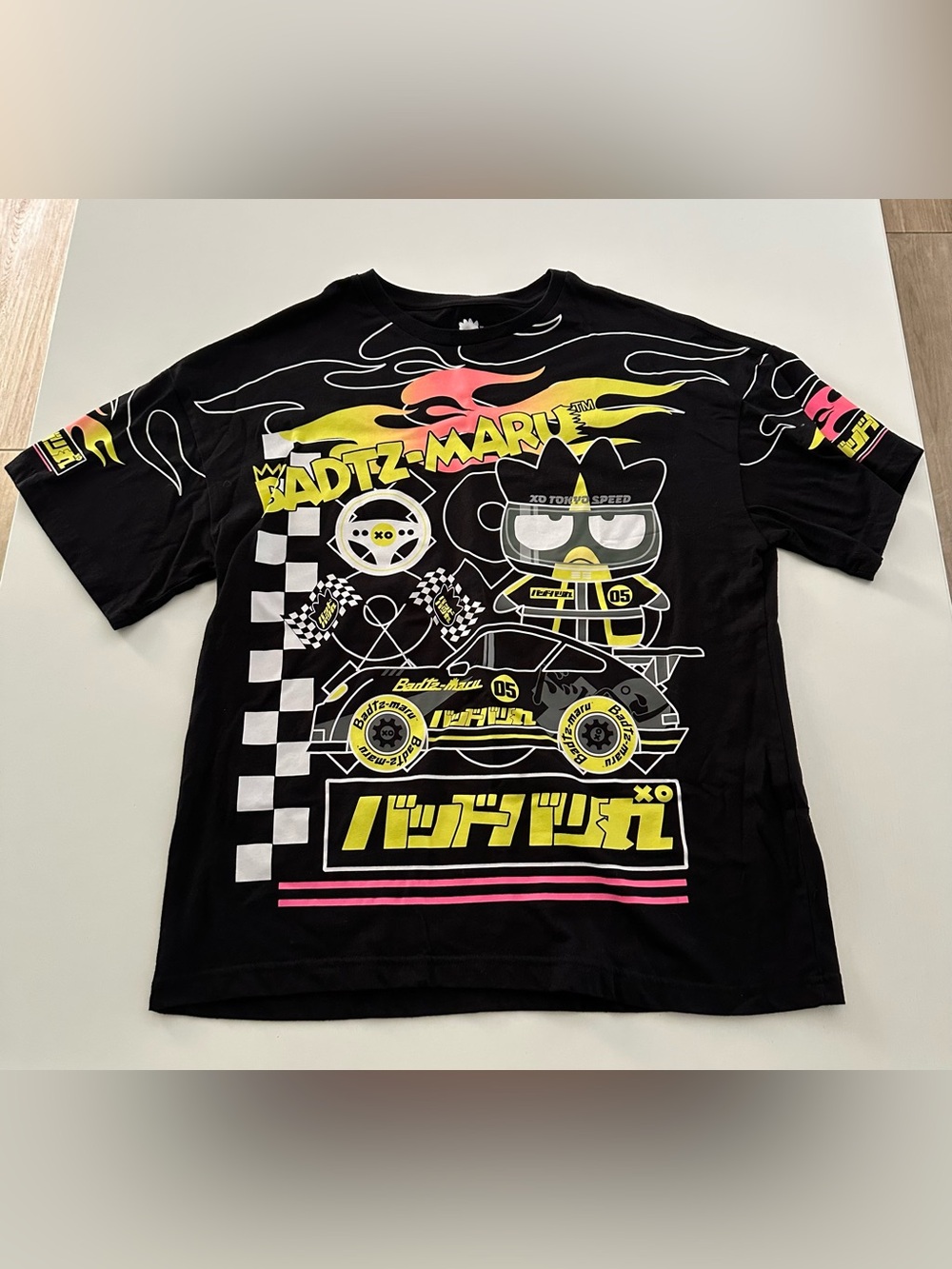 Sanrio Badtz-Maru Racecar T-Shirt - BoxLunch Exclusive, Large